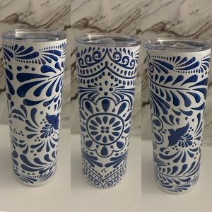 Talavera design tumbler cup